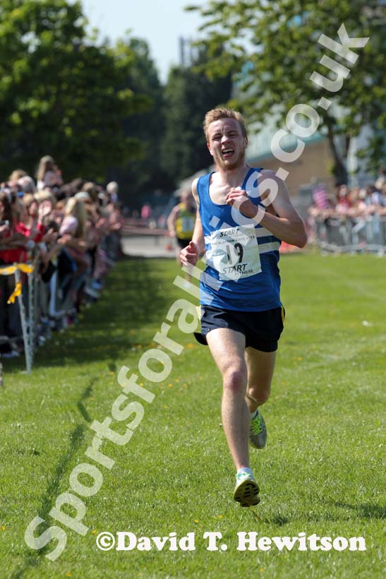 Nick Swinburn (Morpeth) finishing the Blaydon Races, June 9th.